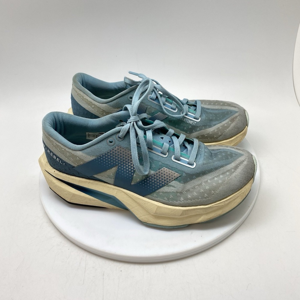 New Balance Sneakers Womens 7 B FuelCell Rebel V4 WFCXCH4 Blue Running Shoes